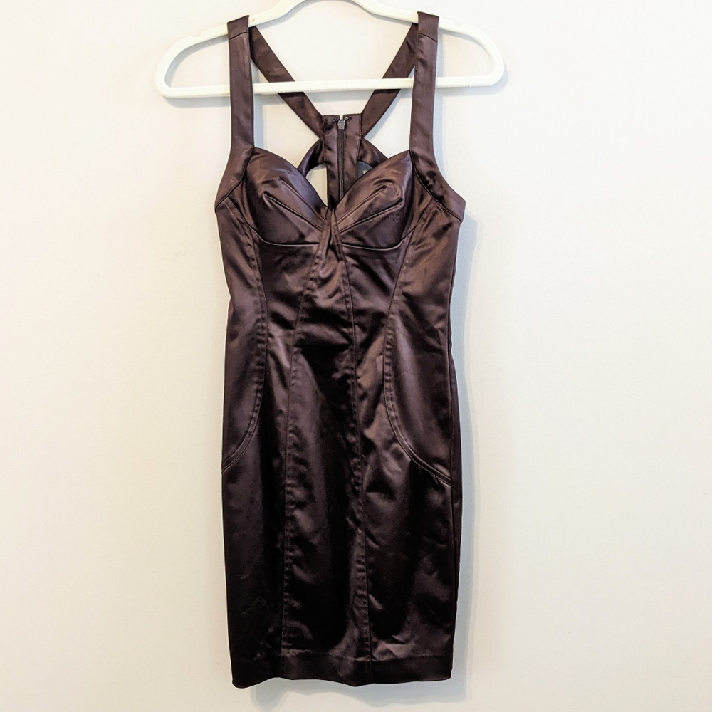 Bebe Courtney Cage Back Dress NWT